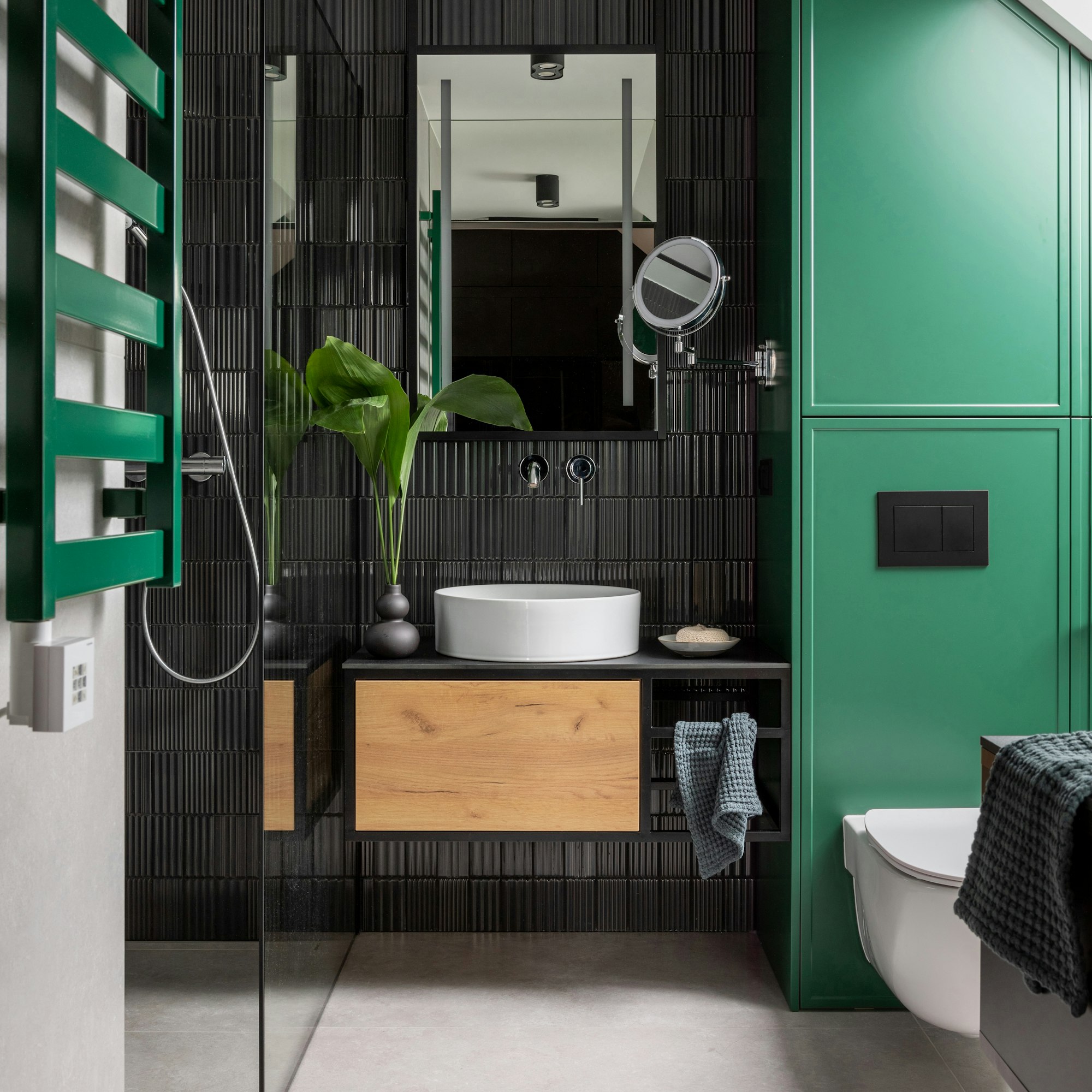 Stylish interior of bathroom